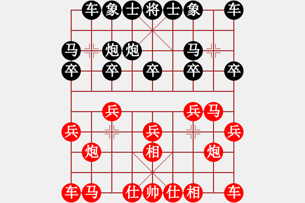 象棋棋譜圖片：負(fù)分太后 魚[紅] -VS- 齊天大勝[黑](1) - 步數(shù)：10 