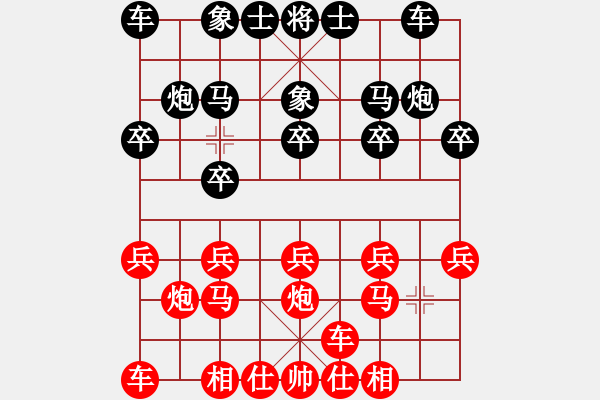 象棋棋譜圖片：太守棋狂先勝安徽洪荒大陸棋社燕南飛業(yè)6-32017·10·14 - 步數(shù)：10 