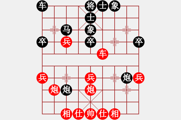 象棋棋譜圖片：2017.9.4.4五分鐘先勝韓壯直橫車四兵相見馬后藏車 - 步數(shù)：40 