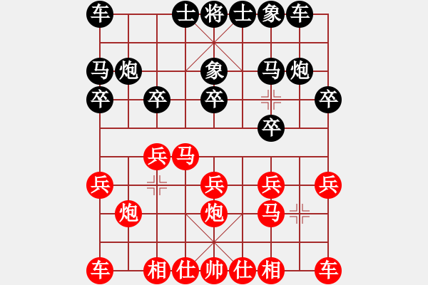 象棋棋譜圖片：小溫候(3段)-勝-西門飄雪(6段) - 步數(shù)：10 