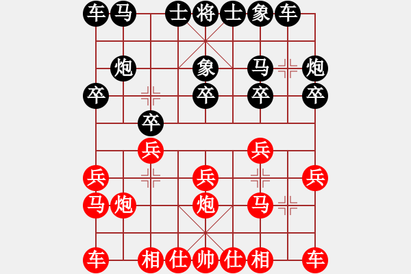 象棋棋谱图片：广东省 张学潮 负 成都棋院 郑惟桐 - 步数：10 