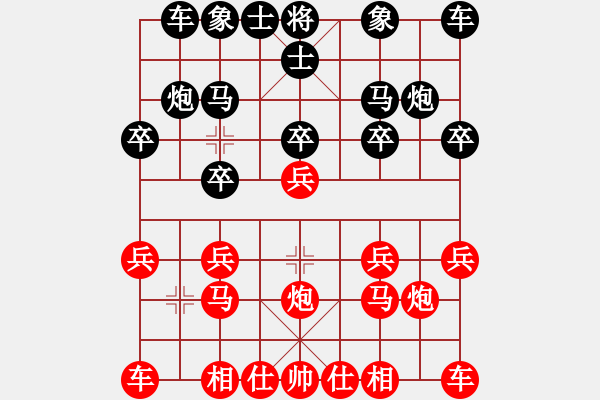 象棋棋譜圖片：沉默的心[19140873] -VS- ゞ★禾日火因[4429788] - 步數(shù)：10 