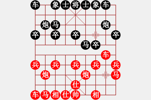 象棋棋譜圖片：象棋愛(ài)好者 VS 初級(jí)棋士 - 步數(shù)：10 