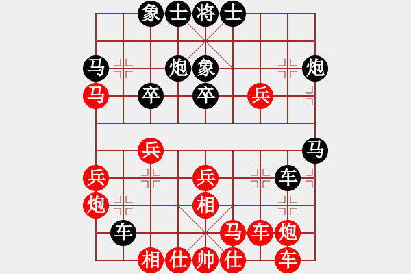 象棋棋譜圖片：詩莊詞艷(天罡)-勝-第一滴血(無極) - 步數(shù)：30 