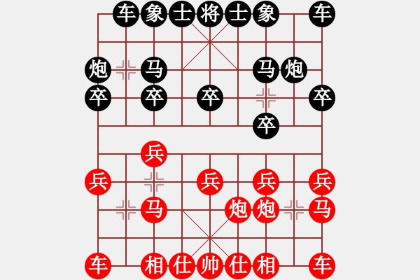 象棋棋谱图片：迷失痛(6段)-和-棋王老贾(4段) - 步数：10 