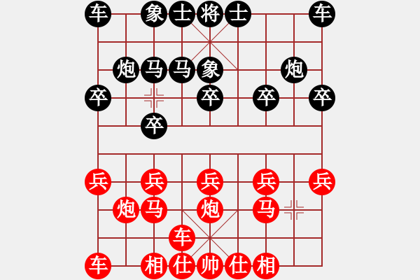 象棋棋譜圖片：聯(lián)眾世界象棋對(duì)局：聾啞棋王 勝 王針(91957wang) - 步數(shù)：10 