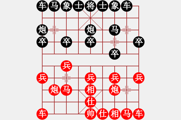 象棋棋譜圖片：2006年弈天迪瀾杯聯(lián)賽第七輪：逍遙二號(5r)-勝-聽雨軒葬花(1段) - 步數(shù)：10 