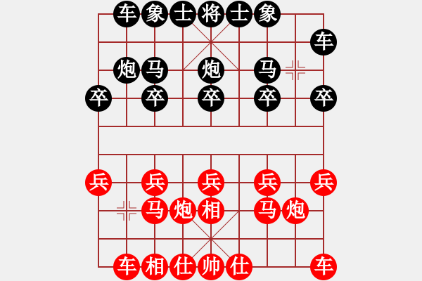 象棋棋譜圖片：紅心果[紅] -VS- 橫才俊儒[黑]水底撈月 - 步數(shù)：10 