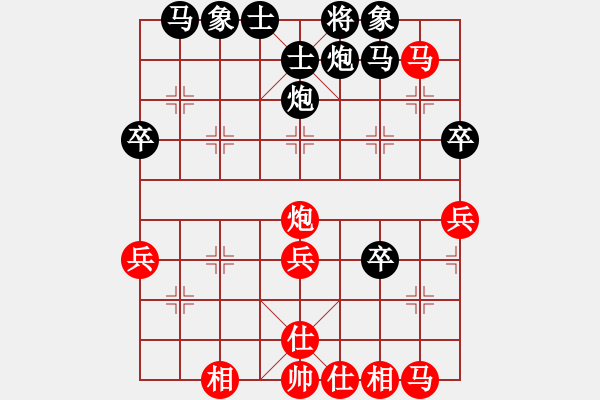 象棋棋譜圖片：過(guò)宮炮：先負(fù)北方的狼 - 步數(shù)：50 