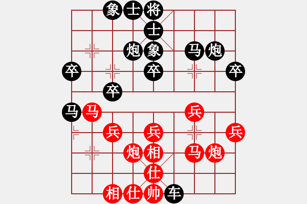 象棋棋譜圖片：562局 A24- 飛相橫車對(duì)右士角炮-BugChess Plus 19-07-08 x64(15 - 步數(shù)：30 