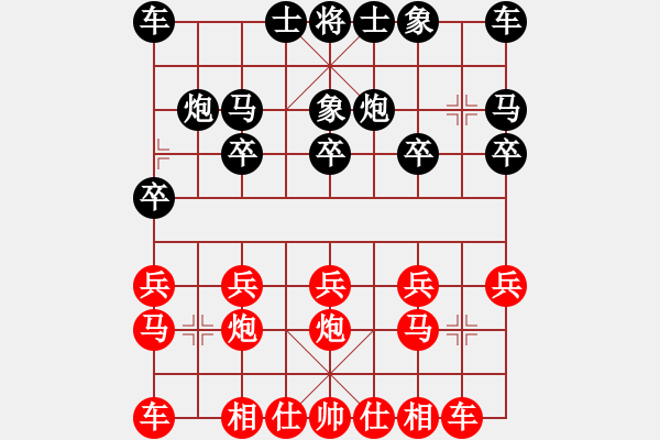 象棋棋譜圖片：芳棋(純?nèi)讼缕?[893812128] -VS- 隨緣[1269814087] - 步數(shù)：10 