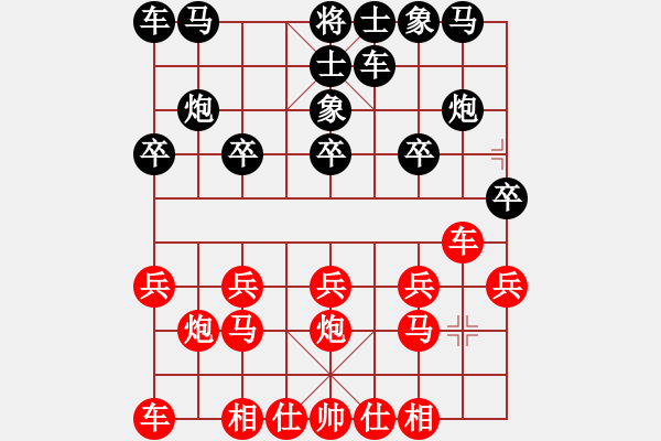 象棋棋譜圖片：縣級(jí)棋手(3段)-和-老馬上路(9級(jí)) - 步數(shù)：10 