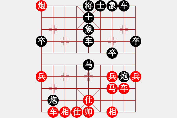 象棋棋譜圖片：直來直往 〃 負 分紅比例符合技術(shù)開 - 步數(shù)：40 