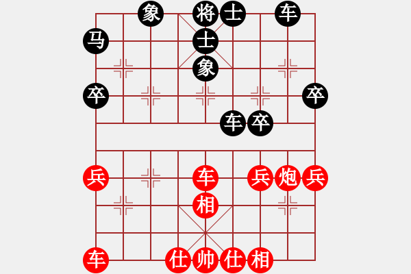 象棋棋譜圖片：中炮巡河車兵五進(jìn)一對(duì)屏風(fēng)馬進(jìn)3卒22 - 步數(shù)：50 