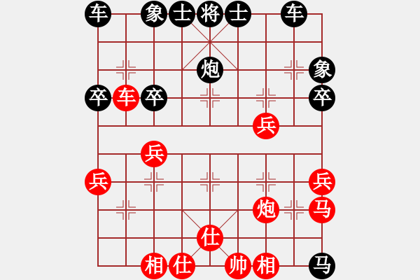 象棋棋譜圖片：人機(jī)對戰(zhàn) 2025-1-13 18:37 - 步數(shù)：30 