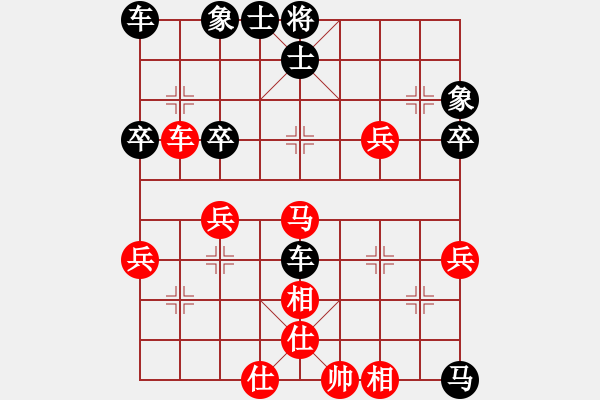 象棋棋譜圖片：人機(jī)對戰(zhàn) 2025-1-13 18:37 - 步數(shù)：40 