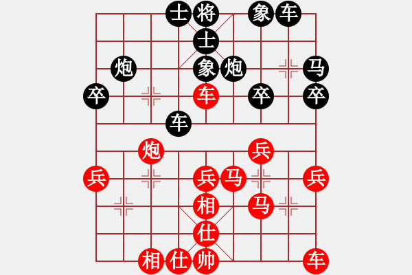 象棋棋譜圖片：Van co nhanh: Ngo Van Quang tien thang MN (hoa hau - 步數(shù)：30 