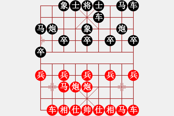 象棋棋譜圖片：macrino(9星)-和-棋力一般(9星) - 步數(shù)：10 