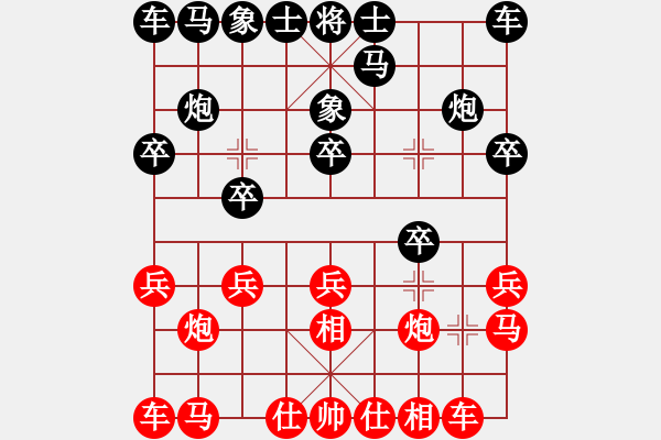 象棋棋譜圖片：黑勝_中國象棋-雷電模擬器_BUGCHESS_AVX2_48步_20240101031728042.xqf - 步數(shù)：10 