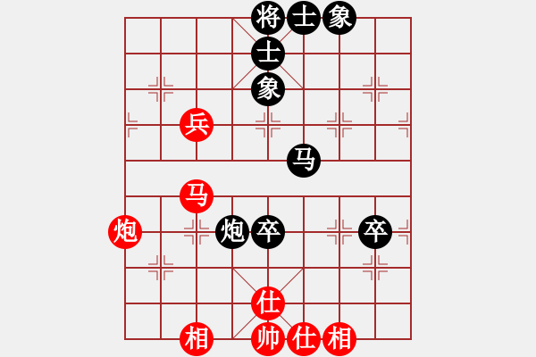 象棋棋谱图片：女子组 8-16 河南 姜可欣红先和 福建 许晓琪 - 步数：77 