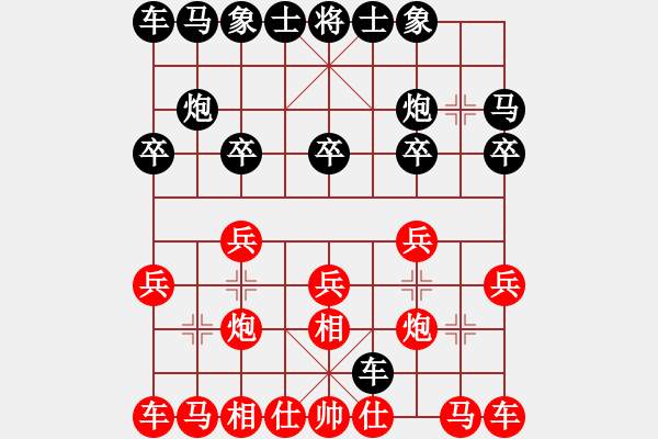 象棋棋譜圖片：邊炮破仙人指路 - 步數(shù)：10 