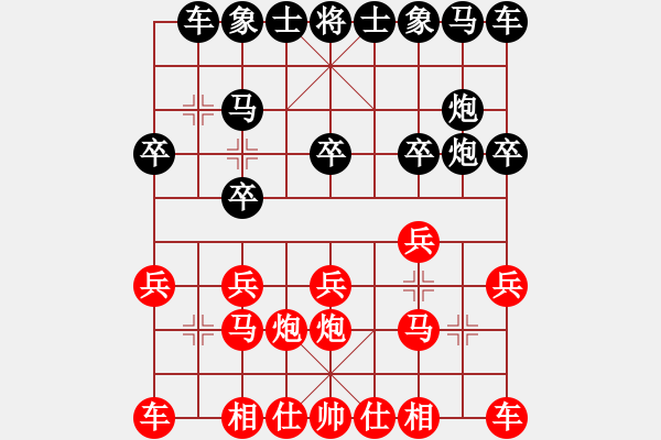 象棋棋譜圖片：左迭炮后負無聊.PGN - 步數(shù)：10 