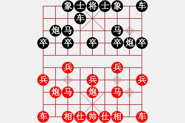 象棋棋譜圖片：司馬懿字【仲達(dá)】[445016190] 勝 只會飛行棋[308532429] - 步數(shù)：10 