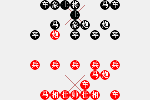 象棋棋譜圖片：空白K順過8炮三退二parrot - 步數(shù)：10 