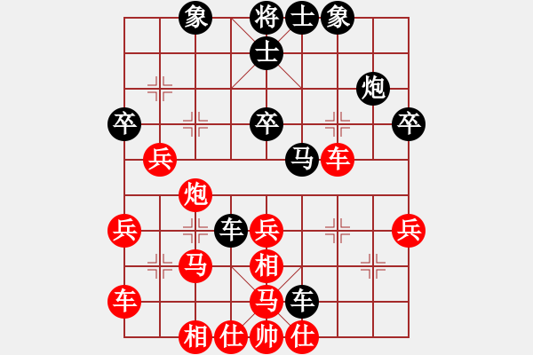 象棋棋譜圖片：唯我橫刀(日帥)-和-夢(mèng)從此逝(日帥)中炮七路馬對(duì)屏風(fēng)馬 紅左馬盤河 - 步數(shù)：40 