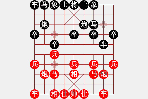 象棋棋谱图片：张琳 先和 玉向立 - 步数：10 