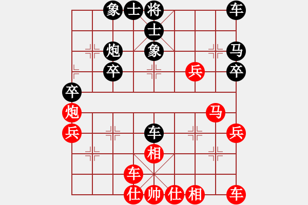 象棋棋谱图片：岳西人(6段)-负-河北刘宇(4段) - 步数：30 