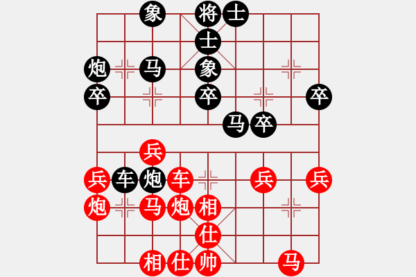 象棋棋譜圖片：分紅比例符合技術(shù)開 和 hada - 步數(shù)：30 