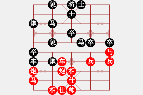 象棋棋譜圖片：分紅比例符合技術(shù)開 和 hada - 步數(shù)：40 