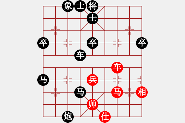 象棋棋譜圖片：平大哥A紅負(fù)葬心【五六炮對(duì)屏風(fēng)馬】 - 步數(shù)：60 