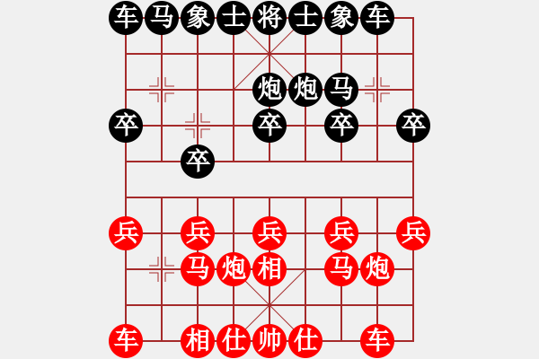 象棋棋譜圖片：不平(日帥)-勝-兩年之後(日帥) - 步數(shù)：10 