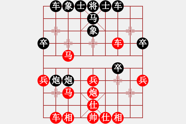 象棋棋譜圖片：中炮對(duì)屏風(fēng)馬飛象(業(yè)五升業(yè)六評(píng)測(cè)對(duì)局)我先勝 - 步數(shù)：25 