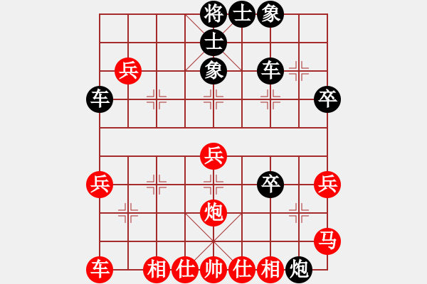 象棋棋譜圖片：‖棋家軍‖皎月[2739506104] -VS- 林子[5702482] - 步數(shù)：40 