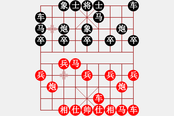 象棋棋譜圖片：哈哈[1245437518] -VS- 香山紅葉[624882939] - 步數(shù)：10 