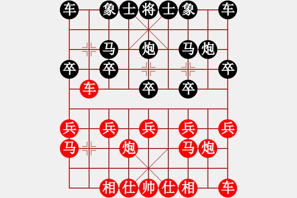 象棋棋譜圖片：nbvcx32165[紅先負(fù)] -VS- 贏一盤(pán)實(shí)在難[黑] 起馬對(duì)進(jìn)７卒 - 步數(shù)：10 