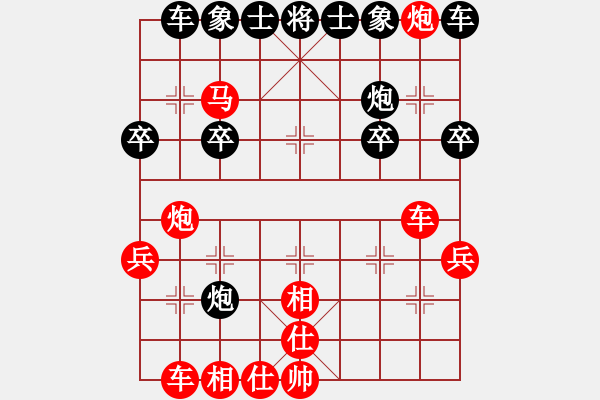 象棋棋譜圖片：棋友-魚aiq鳥[575644877] -VS- 賭神[614660666] - 步數(shù)：30 