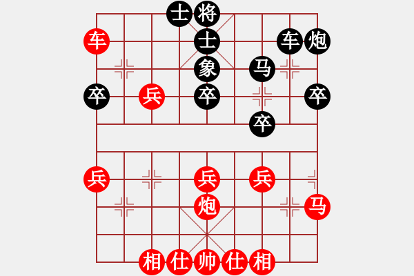 象棋棋譜圖片：同盟比賽七(5r)-和-品棋戰(zhàn)神(9級(jí)) - 步數(shù)：40 