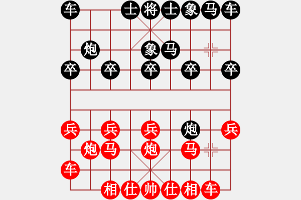 象棋棋譜圖片：中炮對(duì)拐腳馬（業(yè)三升業(yè)四評(píng)測(cè)對(duì)局）我先勝 - 步數(shù)：10 