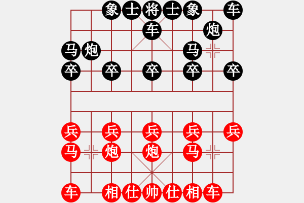 象棋棋譜圖片：這業(yè)余棋手互相鄙視 - 步數(shù)：10 