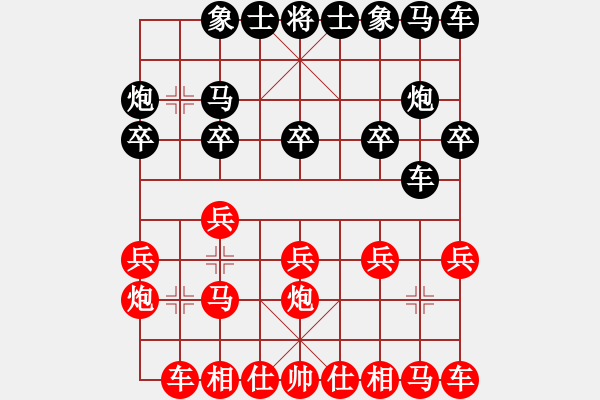 象棋棋譜圖片：孫浩宇         先和 孫慶利         - 步數(shù)：10 