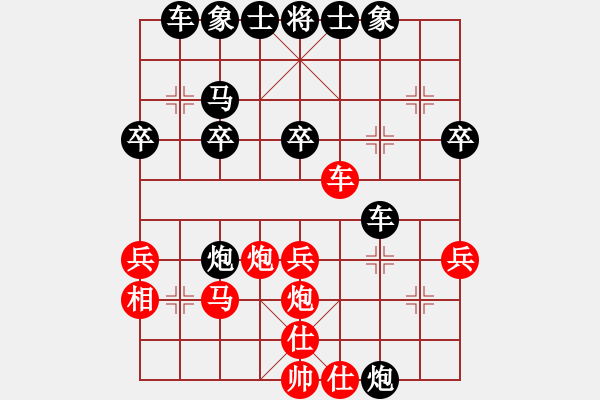 象棋棋譜圖片：2022.9.3.26五分鐘后勝五六炮巡河車對(duì)平炮兌車 - 步數(shù)：36 