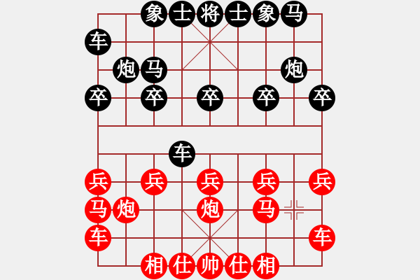 象棋棋譜圖片：橫才俊儒[292832991] -VS- 機器貓貓[-] - 步數(shù)：10 