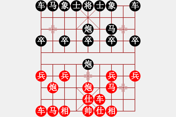 象棋棋譜圖片：夜半鐘聲響(7級)-負-junzi(初級) - 步數(shù)：10 