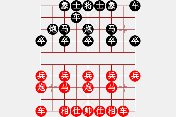 象棋棋譜圖片：順炮局（業(yè)三升業(yè)四評測對局）我先勝 - 步數(shù)：10 