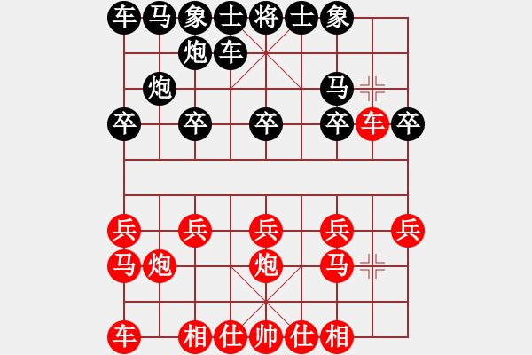 象棋棋谱图片：中国湖北 万科 和 中国澳门 杜光炜 - 步数：10 