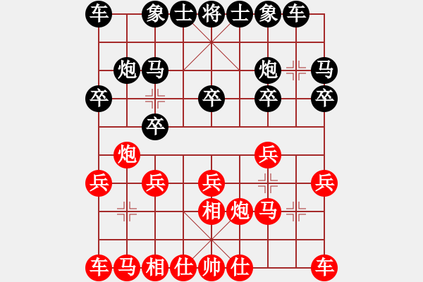 象棋棋譜圖片：天地美(4級(jí))-負(fù)-鴛鴦屏風(fēng)馬(初級(jí)) - 步數(shù)：10 